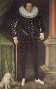 unknow artist The Well-dressed gentleman of 1590 oil painting reproduction
